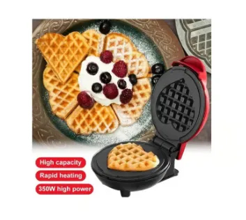 Mini Wafflera Electrica Antiadherente